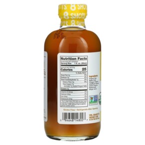 Thành phần vi chất của Vermont Village Apple Cider Vinegar Ginger & Honey 8 fl oz (236 ml) 084648148027