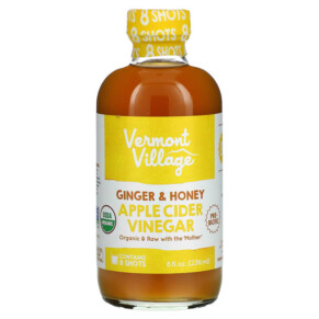 Thực phẩm chức năng Vermont Village Apple Cider Vinegar Ginger & Honey 8 fl oz (236 ml) 084648148027