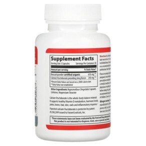 Thành phần vi chất của Vibrant Health Boron 60 Vegetable Capsules 074306800367