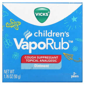 Thành phần vi chất của Vicks Children's VapoRub Ointment Cough Suppressant 2+ Years 1.76 oz (50 g) 323900039216