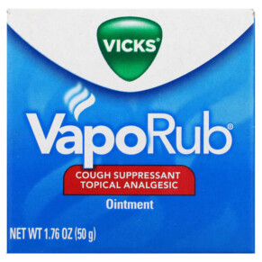 Thực phẩm chức năng Vicks VapoRub Cough Suppressant Topical Analgesic Ointment 1.76 oz (50 g) 323900003613