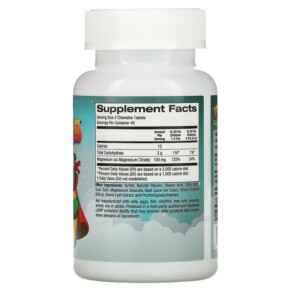 Thành phần vi chất của Vitables Chewable Magnesium for Children Cherry 90 Vegetarian Tablets 898220014606