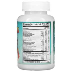 Thành phần vi chất của Vitables Chewable Multi-Vitamins with Probiotics & Enzymes for Children Assorted Fruit Flavors 120 Chewable Tablets 898220014538