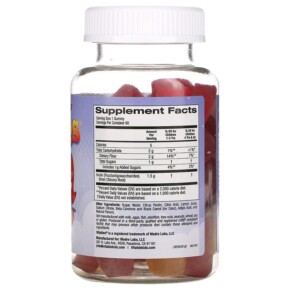 Thành phần vi chất của Vitables Gummy Fiber for Children Gelatin-Free Assorted Fruit Flavors 60 Vegetarian Gummies 898220014415