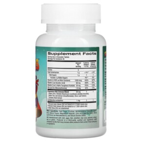 Thành phần vi chất của Vitables Immune Blend Chewables for Children Tropical Berry Flavor 90 Vegetarian Chewable Tablets 898220014613