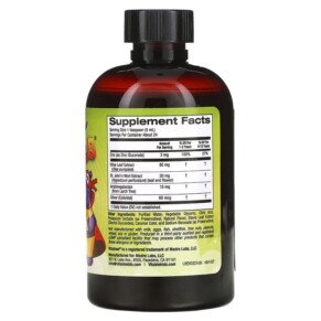 Thành phần vi chất của Vitables Liquid Immune Blend for Children No Alcohol Orange Flavor 4 fl oz (118 ml) 898220014378