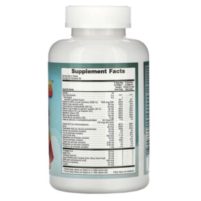 Thành phần vi chất của Vitables Multi-Vitamin for Children Assorted Fruit Flavors 180 Vegetarian Tablets 898220014590