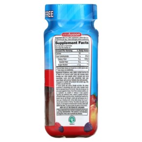 Thành phần vi chất của VitaFusion Fiber Well Peach Strawberry Berry 90 Gummies 027917018904