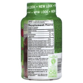 Thành phần vi chất của VitaFusion Max Strength Melatonin Natural Strawberry 5 mg 100 Gummies 027917271736