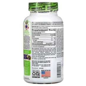Thành phần vi chất của VitaFusion Vitamin D3 Natural Peach & Berry 25 mcg (1.000 IU) 150 Gummies 027917021348