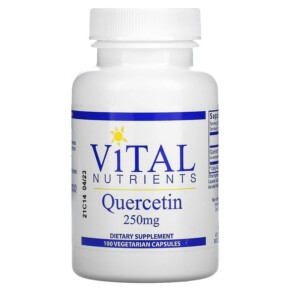 Thực phẩm chức năng Vital Nutrients Quercetin 250 mg 100 Vegetarian Capsules 693465229118