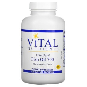 Thực phẩm chức năng Vital Nutrients Ultra Pure Fish Oil 700 Lemon 120 Softgel Capsules 693465428115