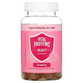 Thực phẩm chức năng Vital Proteins Beauty Gummies Strawberry 60 Gummies 850019568561