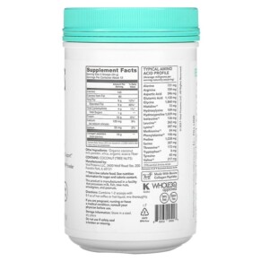 Thành phần vi chất của Vital Proteins Collagen Creamer Coconut 10.3 oz (293 g) 850232005027