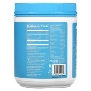Thành phần vi chất của Vital Proteins Collagen Peptides Unflavored 1.25 lbs (567 g) 850232005089