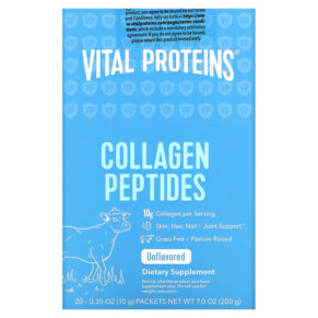 Thành phần vi chất của Vital Proteins Collagen Peptides Unflavored 20 Packets 0.35 oz (10 g) Each 850232005393