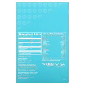 Thành phần vi chất của Vital Proteins Marine Collagen Unflavored 20 Packets 0.35 oz (10 g) Each 850232005409