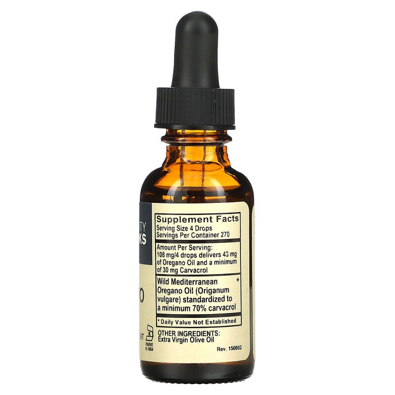 Vitality Works Oregano Oil 1 fl oz (30 ml) 2 Thành phần vi chất của Vitality Works Oregano Oil 1 fl oz (30 ml) 788332036811