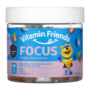 Thực phẩm chức năng Vitamin Friends Focus Vegan Gummies Berries 60 Pectin Gummies 852386008008