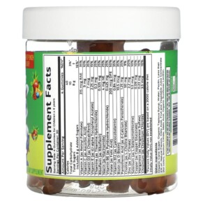 Thành phần vi chất của Vitamin Friends Multi + Choline Vegetarian Gummies Fruit Punch 120 Pectin Gummies 852386008558