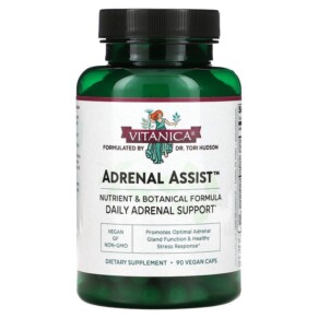 Thực phẩm chức năng Vitanica Adrenal Assist Daily Adrenal Support 90 Vegan Caps 708118022944