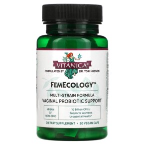 Thực phẩm chức năng Vitanica FemEcology Vaginal Probiotic Support 10 Billion CFU 30 Vegan Caps 708118023156