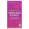 Thực phẩm chức năng Viva Naturals Organic Hair + Skin & Nails 120 Tablets 811067031230