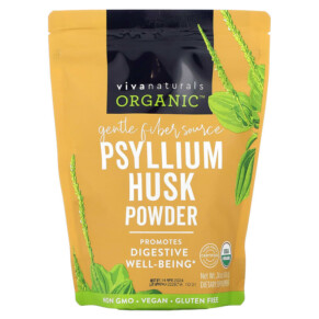 Thực phẩm chức năng Viva Naturals Organic Psyllium Husk Powder 24 oz (680 g) 701722747876