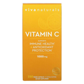 Thực phẩm chức năng Viva Naturals Vitamin C 1.000 mg 250 Veggie Capsules 705105193779