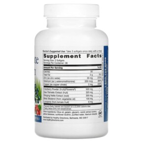 Thành phần vi chất của Whitaker Nutrition Prostate Health 90 Softgels 678829213439