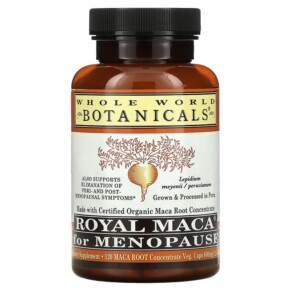 Thực phẩm chức năng Whole World Botanicals Royal Maca for Menopause 600 mg 120 Veg. Caps 691195001035