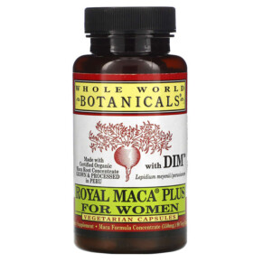 Thực phẩm chức năng Whole World Botanicals Royal Maca Plus For Women 550 mg 90 Veggie Caps 691195001080