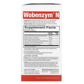 Thành phần vi chất của Wobenzym N Joint Health 200 Enteric-Coated Tablets 310539029299