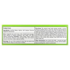 Thành phần vi chất của Xlear Xylitol Saline Nasal Spray Daily Relief 1.5 fl oz (45 ml) 700596000001