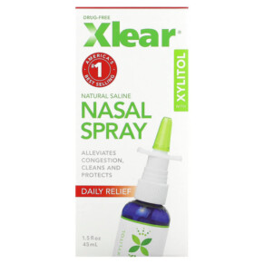 Thực phẩm chức năng Xlear Xylitol Saline Nasal Spray Daily Relief 1.5 fl oz (45 ml) 700596000001