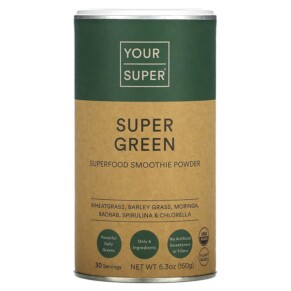 Thực phẩm chức năng Your Super Super Green Superfood Smoothie Powder 5.3 oz (150 g) 8720256194187