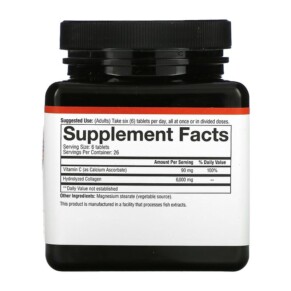 Thành phần vi chất của Youtheory Collagen 1.000 mg 160 Tablets 853244003074