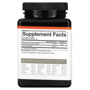 Thành phần vi chất của Youtheory Collagen 6.000 mg 290 Tablets 853244003036