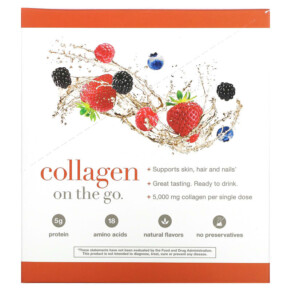 Thành phần vi chất của Youtheory Liquid Collagen Natural Berry 12 Liquid Tubes 1 fl oz (30 ml) Each 850502007539