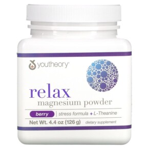 Thực phẩm chức năng Youtheory Relax Magnesium Powder Berry 4.4 oz (126 g) 850502007300