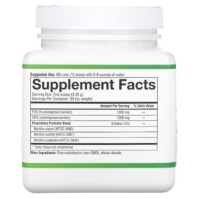 Thành phần vi chất của Youtheory Spore Probiotic Powder 6 Billion CFU 3.45 oz (97 g) 850502007218