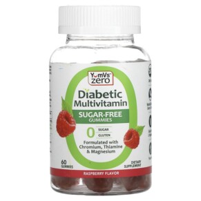 Thực phẩm chức năng Yum-Vs Diabetic Multivitamin Sugar Free Raspberry 60 Gummies 810048611171