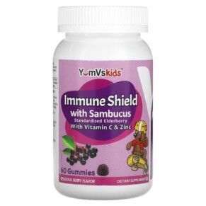 Thực phẩm chức năng Yum-Vs Immune Shield with Sambucus Berry 60 Gummies 899105001230