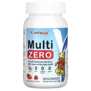 Thực phẩm chức năng Yum-Vs Kids Multi Zero Strawberry 60 Gummies 810048610259