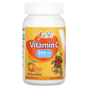 Thực phẩm chức năng Yum-Vs Kids Vitamin C Delicious Orange 250 mg 60 Gummies 810048610105