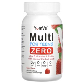 Thực phẩm chức năng Yum-Vs Multi For Teens Zero Berry 60 Gummies 810048612277