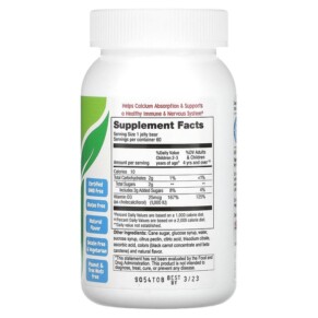 Thành phần vi chất của Yum-Vs Vitamin D Berry 25 mcg (1.000 IU) 60 Jellies 899105001162