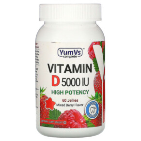 Thực phẩm chức năng Yum-Vs Vitamin D Mixed Berry Flavor 5.000 IU 60 Jellies 856023007478