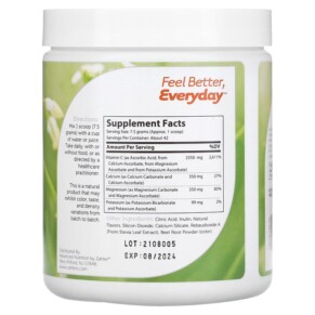 Thành phần vi chất của Zahler Buffered C Powder Natural Berry 11 oz (315 g) 848998082482