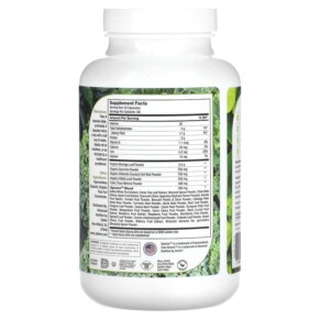 Thành phần vi chất của Zahler Core Greens Advanced Plant-Based Superfood 240 Capsules 848998082567
